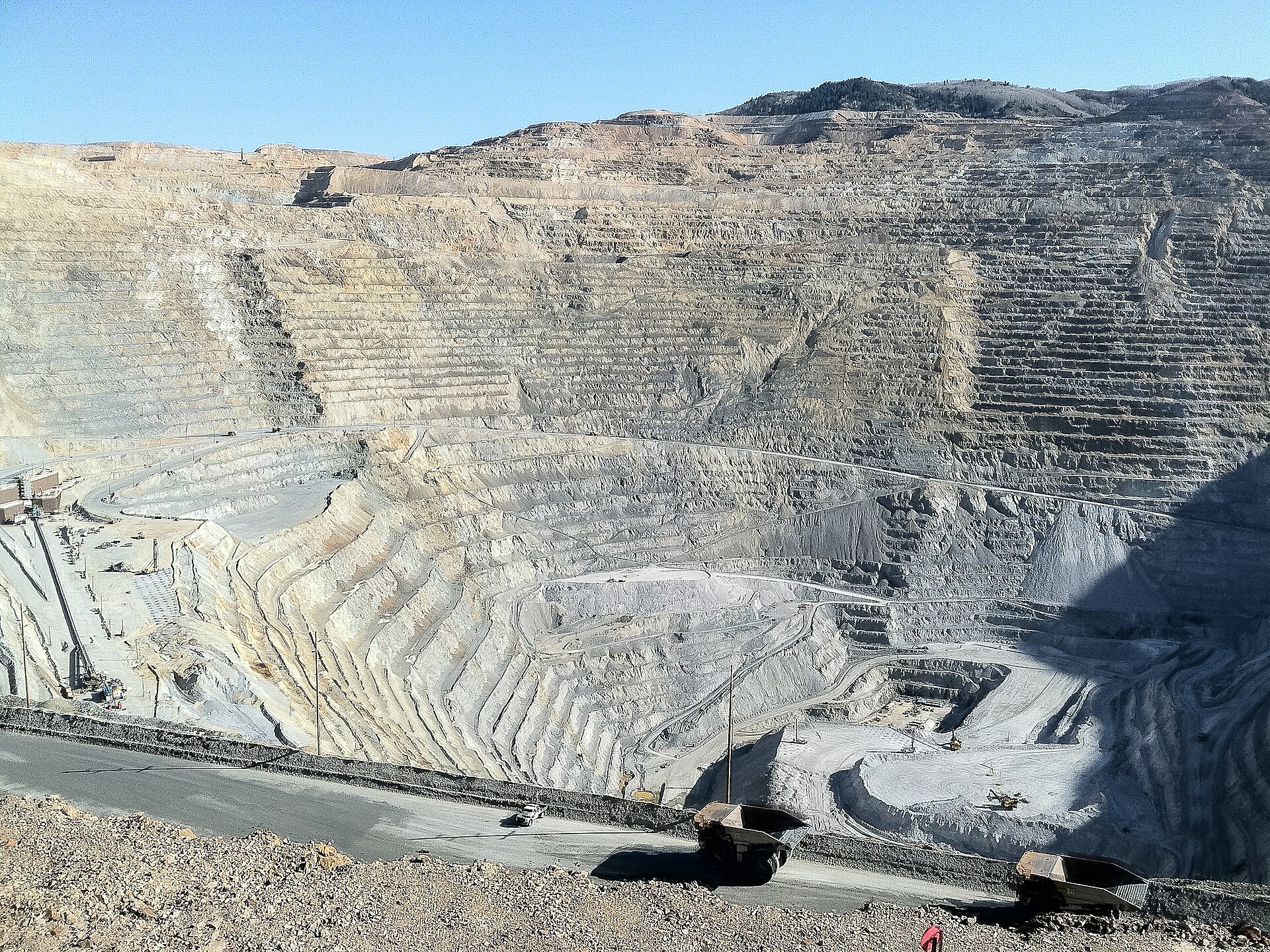 Bingham Canyon Mine, also known as the Kennecott Copper Mine, in Salt Lake County, Utah, USA.