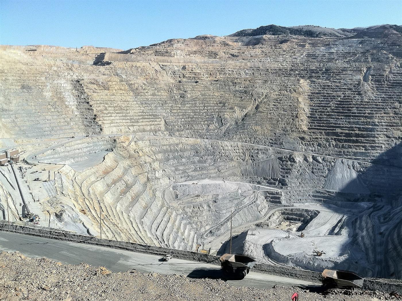The Bingham Canyon open-pit copper mine in Utah.